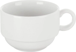 Witte porseleinen mok MONA 180 ml