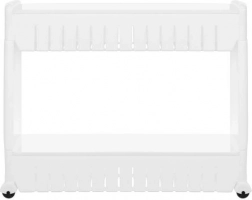 Mobile Küche- oder Badezimmerregal auf Rollen weiß