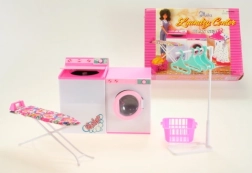 Glorie Wäscherei-Set für Puppen mit Waschmaschine, Trockner und Bügelbrett