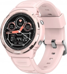 Montre connectée sport Titan Valkiria rose