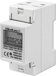 Eéngazig elektronische elektriciteitsmeter op DIN-rail