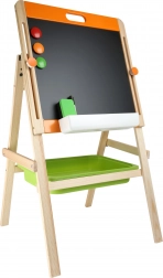 Compact 2-in-1 SMALL FOOT kids’ easel with chalk and magnets