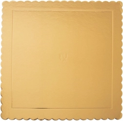 Gold Square Cake Board 34 × 34 cm