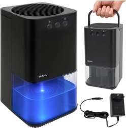 Luftentfeuchter mit LED-Beleuchtung und Timer RUHHY, schwarz