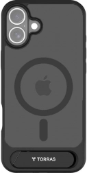 Torras Pstand Hülle für iPhone 16 schwarz