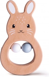 Bigjigs Baby Wooden Rattle Bunny