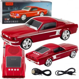 Kabelloser WSTER-Lautsprecher in Autoform mit LED-Leuchten