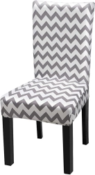 Chair cover Ag865 gray and white