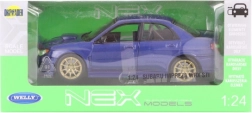 Metallmodell Subaru Impreza WRX STI 1:24 mit öffnenden Karosserieteilen