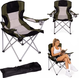 Opvouwbare campingstoel MultiGarden met bekerhouders en draagtas