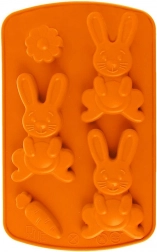 Silicone mold for cookies and pralines bunny brown SILLINIE