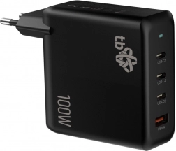 Charger 3x USB-C + USB-A Power Delivery Black 100W