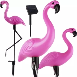 Solare Gartenbeleuchtung Flamingo - Set aus 3 Stück