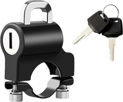Helmslot voor motorfiets 20–24 mm – aluminium antidiefstal stuurhouder