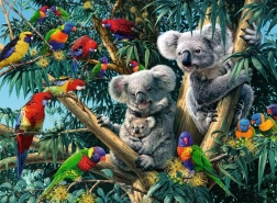 Koalas on a Tree 500 Pieces