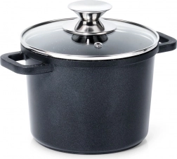 Marmite haute en granit avec couvercle en verre 2 l GRANDE