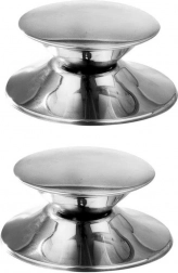Stalen knoppen voor deksels GRANDE, 2 stuks