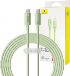 Fast Charging Cable Baseus USB-C to USB-C Habitat Series 2m 100W Green