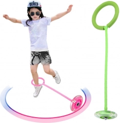 Hula hoop and skipping rope with LED lights, green