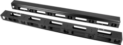 Set of 22U Vertical Cable Managers for Rack Cabinets, Black, 2 pcs