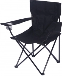 Klappbarer Touristen-Anglerstuhl – schwarze Farbe