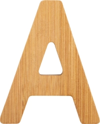 Small Foot Bamboo Letter A
