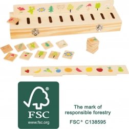 Jouet éducatif moteur en bois pour le tri Small Foot
