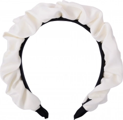 Satin-Haarreifen – weiß