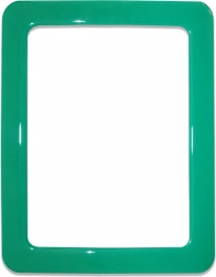 Magnetic self-adhesive frame size 16.0x11.8 cm - green