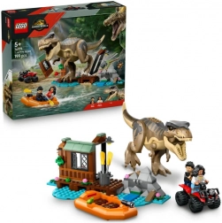 T-Rex und Flucht über den Fluss – LEGO Jurassic World Bauset für Kinder ab 5 Jahren