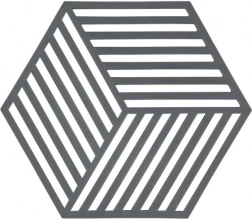 Onderzetter voor hete pannen Zone Hexagon – Donkergrijs