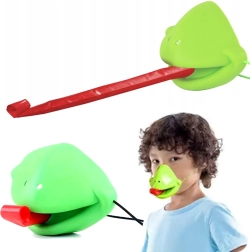 Ersatz-Froschmaske mit ausfahrbarer Zunge für das Spiel Fang den Käfer – 1 Stk.