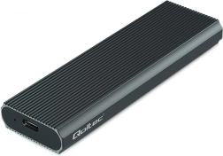 Aluminium externe behuizing voor M.2 NVMe SSD, USB 3.1 Gen2 10 Gb/s, tot 4 TB, grafiet