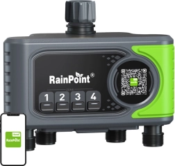 Irrigatiebesturingsunit met 4 zones en Wi‑Fi-gateway RAINPOINT