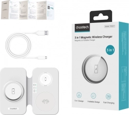 Induktives Ladegerät CHOETECH 3-in-1 T616-F weiß
