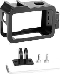 Boîtier métallique avec support PULUZ pour DJI Osmo Action 3/4