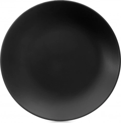 Keramischer Dessertteller schwarz 20,5 cm