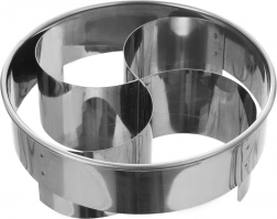 Stainless steel Kaiser roll cutter 10.5 cm