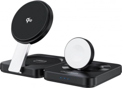 Foldable Magnetic 3‑in‑1 Wireless Charger CHOETECH Qi2 for iPhone, Apple Watch and AirPods