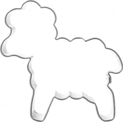 Metal cookie cutter sheep 5 cm