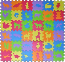 puzzle en mousse animaux 14,5 × 14,5 cm