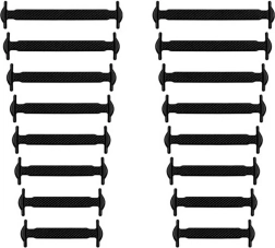 Schnürsenkel aus Silikon ohne Binden schwarz