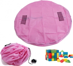 Kids’ block play mat / bag - large pink