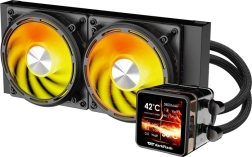 DarkFlash Explore DE240 CPU liquid cooling 240 mm with IPS display (black)