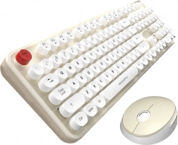 kabelloses Tastatur‑Maus‑Set MOFII Sweet 2,4G weiß‑beige