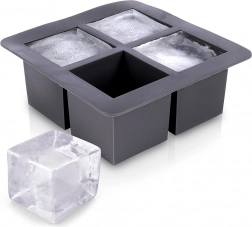 Siliconen vorm voor XXL ijsblokjes 15,5 × 15,5 × 6 cm
