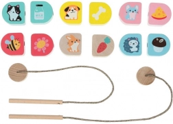 Cubika What We Eat – lacing wooden set