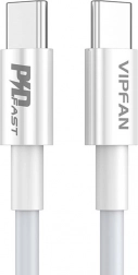 USB-C auf USB-C Kabel Vipfan P02 1 m weiß