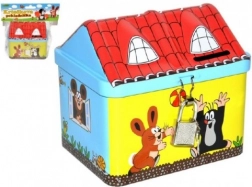 Tirelire Maison taupe avec cadenas