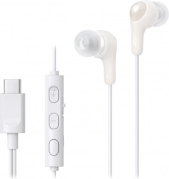JVC Gumy Connect wired USB‑C in‑ear headphones with microphone – white